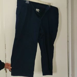 Plus size navy Capri pants